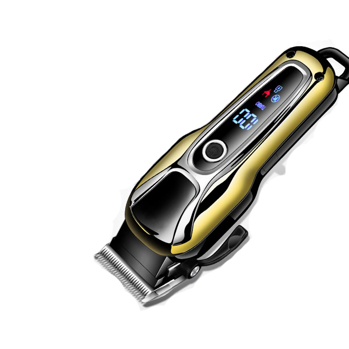 Kemei KM-1990PG 100-240V Rechargeable Hair Trimmer Professional Hair Clipper Hair Cutting Beard (image for) Kemei KM-1990PG 100-240V Rechargeable Hair Trimmer Professional Hair Clipper Hair Cutting Beard